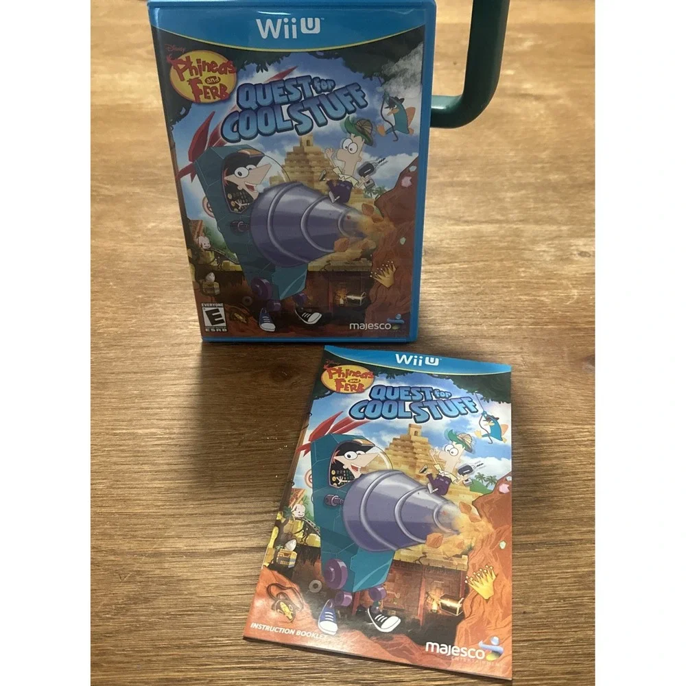 Phineas and Ferb: Quest for Cool Stuff Nintendo Wii U CIB Tested Game Used Rare